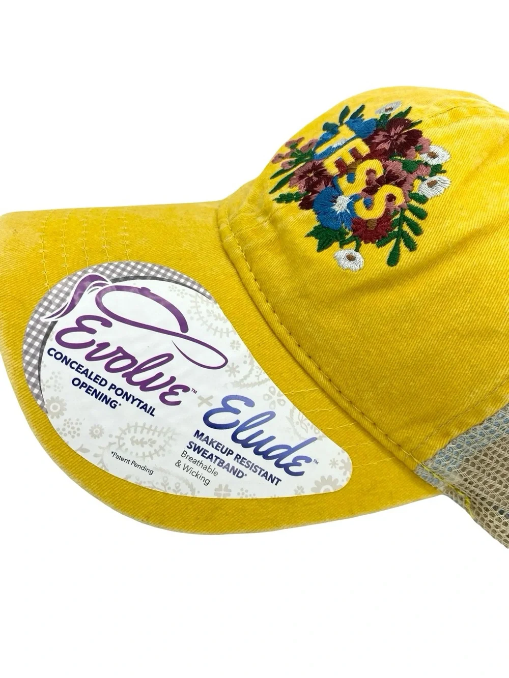 Infinity Tess Embroidered Evolve +Elude Women’s Mesh Strapback Trunk Hat New